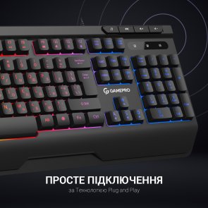 Клавіатура GamePro GK550 USB Black