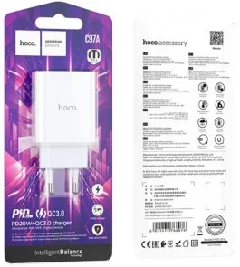 Фото: Зарядний пристрій Hoco C97A 20W White (6931474766076) № 4 | KTC