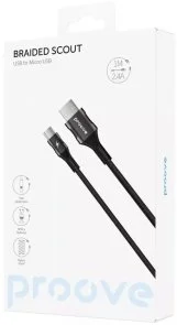 Фото: Кабель Proove Braided Scout 2.4A AM / MicroUSB 1m Black (CCBS20001301) № 5 | KTC