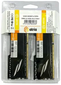 Фото: Оперативна пам’ять Atria Fly Black DDR4 2x16GB (UAT43600CL18BK2/32) № 2 | KTC