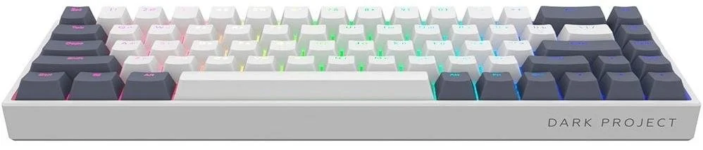 Фото: Клавіатура Dark Project KD68B Mech. g3ms Sapphire ENG/UA/RU White/Blue (KB-GSH-682-701004) № 4 | KTC