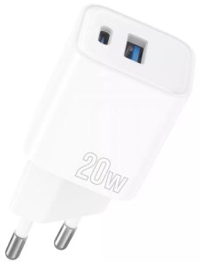 Зарядний пристрій Proove Silicone Power Plus 20W QC PD White (WCSP2011002)