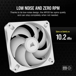 Фото: Кулер Corsair iCUE AR120 Digital RGB White (CO-9050168-WW) № 9 | KTC