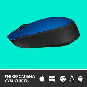 Фото: Миша Logitech M171 Wireless Blue/Black (910-004640) № 2 | KTC