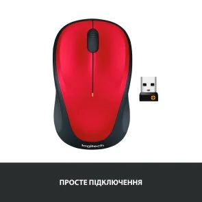 Фото: Миша Logitech M235 Red (910-002496) № 4 | KTC