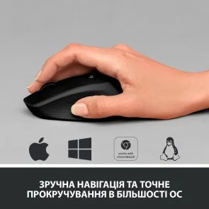 Фото: Миша Logitech M330 Silent Plus Black (910-004909) № 4 | KTC