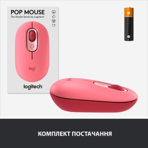 Миша Logitech POP Mouse with emoji Heartbreaker Rose (910-006548)