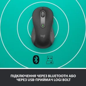 Фото: Миша Logitech Signature M650 L Left Graphite (910-006239) № 9 | KTC