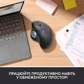 Фото: Миша Logitech Ergo M575 Trackball for Business Wireless Graphite (910-006221) № 13 | KTC