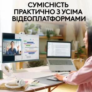 Фото: Web-камера Logitech Brio 100 Off-White (960-001617) № 11 | KTC