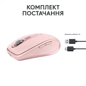 Фото: Миша Logitech MX Anywhere 3S Rose (910-006931) № 4 | KTC