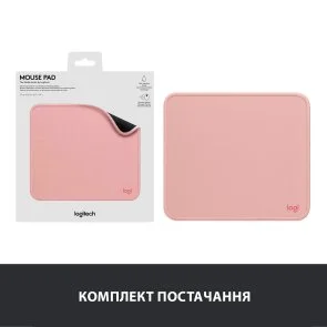 Фото: Килимок Logitech Mouse Pad Studio Series 200x230x2mm Darker Rose (956-000050) № 5 | KTC