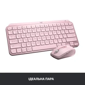 Фото: Клавіатура Logitech MX Keys Mini US/UKR Rose (920-010500) № 5 | KTC