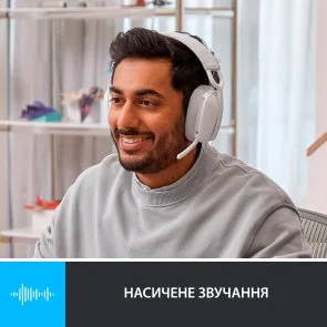 Фото: Гарнітура Logitech Zone Vibe 100 Off White (981-001219) № 13 | KTC