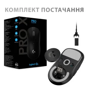 Фото: Миша Logitech G Pro X Superlight Wireless Black (910-005880) № 14 | KTC