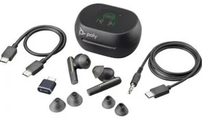 Фото: Навушники Poly Voyager Free 60 Plus Earbuds with BT700C/TSCHC Black (7Y8G4AA) № 5 | KTC
