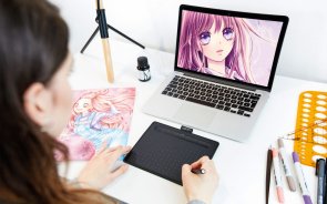 Графічний планшет Wacom Intuos S Bluetooth Black Manga (CTL-4100WLK-M)