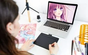 Фото: Графічний планшет Wacom Intuos S Bluetooth Black Manga (CTL-4100WLK-M) № 5 | KTC