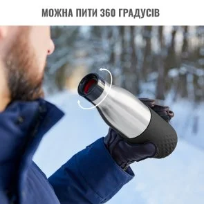 Фото: Термопляшка Tefal Bludrop Soft Touch 700ml Black (N3111110) № 8 | KTC