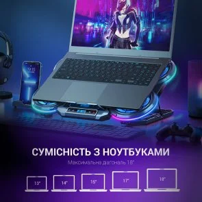 Фото: Підставка для ноутбука GamePro CP770 Black № 9 | KTC