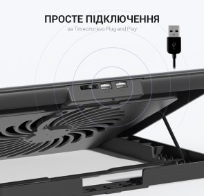 Підставка для ноутбука GamePro CP500B Black