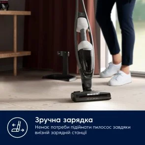 Фото: Ручний бездротовий пилосос Electrolux ES62HB25UV 600 Cordless cleaner 2in1 № 5 | KTC