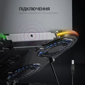Фото: Підставка для ноутбука GamePro CP1450 Black № 9 | KTC