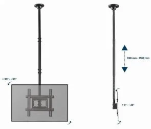 Фото: Кронштейн Gembird CM-70ST-01 Black № 6 | KTC
