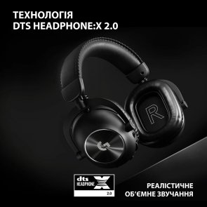 Гарнітура Logitech Pro X 2 Lightspeed Black (981-001263)