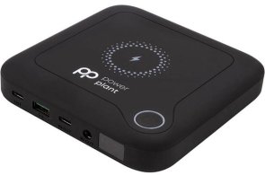 Батарея універсальна PowerPlant 24000mAh 60W/Wireless Charger Black (PB930463)