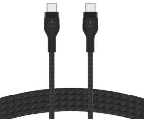 Кабель Belkin BoostCharge Pro Flex Type-C/Type-C 1m PD Black (CAB011BT1MBK)