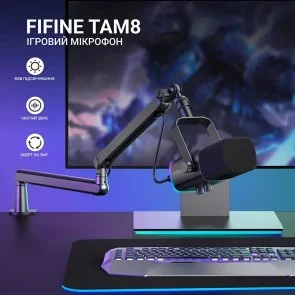 Фото: Мікрофон Fifine TAM8 XLR/USB Black № 4 | KTC