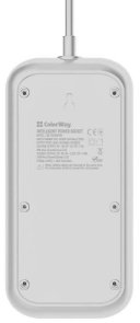 Мережевий фільтр ColorWay CW-CHE64PDW 3xUSB QC3.0 1xType-C PD20W 6/2 White
