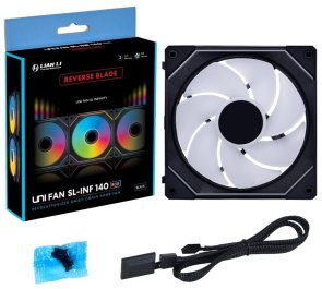 Кулер Lian-Li Uni Fan SL-Infinity 140 Reverse Blade Black (G99.14RSLIN1B.00)