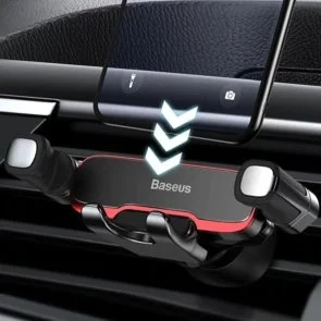 Фото: Кріплення для мобільного телефону Baseus Mr Hui Gravity Car Mount Black (SUYL-HU01) № 7 | KTC