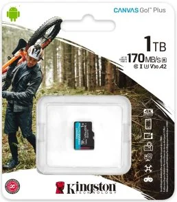 Фото: FLASH пам'ять Kingston Canvas Go Plus A2 Micro SDXC 1TB (SDCG3/1TBSP) № 3 | KTC