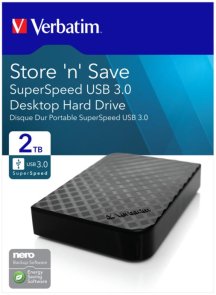 Зовнішній HDD Verbatim Store n Save 2TB Black (47683)