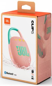 Портативна колонка JBL Clip 5 Pink (JBLCLIP5PINK)