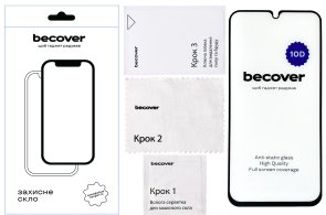 Захисне скло BeCover 10D for Samsung M34 5G M346 Black (711358)