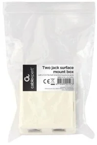 Фото: Розетка зовнішня Cablexpert FTP RJ-45 Cat.5e White (NCAC-HS-SMB2) № 2 | KTC