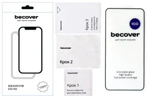 Фото: Захисне скло BeCover 10D for Xiaomi Redmi Note 13 5G - Black (711376) № 3 | KTC