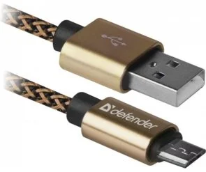 Фото: Кабель Defender 08-03T Pro AM / Micro USB 1m Gold (87800) № 2 | KTC