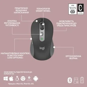 Фото: Комплект клавіатура+миша Logitech Signature Slim Combo MK950 Graphite (920-012490) № 10 | KTC