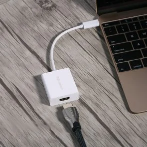 Фото: Перехідник UGREEN Type-C / HDMI White (40273) № 3 | KTC