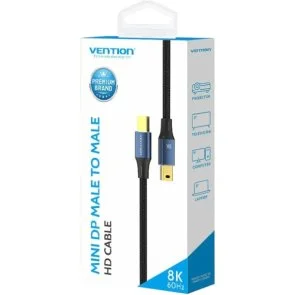 Фото: Кабель Vention v1.4 mDP / mDP 2m Black (HCGLH) № 3 | KTC