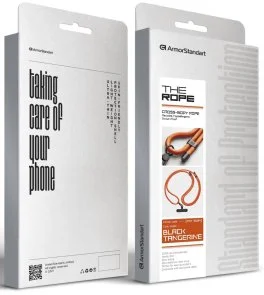 Фото: Ремінець для смартфону ArmorStandart Rope Black Tangerine with Dark holder (ARM76094) № 6 | KTC