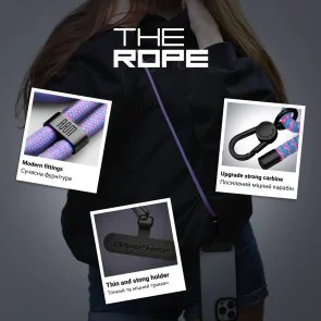 Фото: Ремінець для смартфона ArmorStandart Rope Black Unicorn with Dark holder (ARM76095) № 5 | KTC