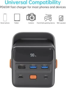Фото: Батарея універсальна Choetech B664 50000mAh 65W Black № 3 | KTC