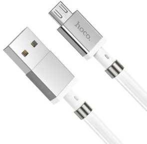 Фото: Кабель Hoco U91 Magnetic 2.4A AM / MicroUSB 1m White (U91_MicroB_White) № 3 | KTC