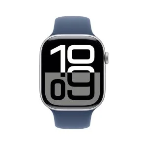 Фото: Смарт годинник Apple Watch Series 10 GPS 46mm Silver Aluminium Case with Denim Sport Band - M/L (MWWM3) № 2 | KTC